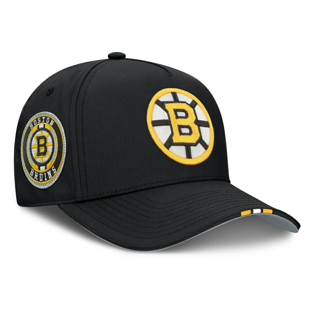 Boston Bruins Fanatics 2025 NHL Draft Authentic Pro On-Stage Podium A-Frame Adjustable Hat - Black | US 202180021