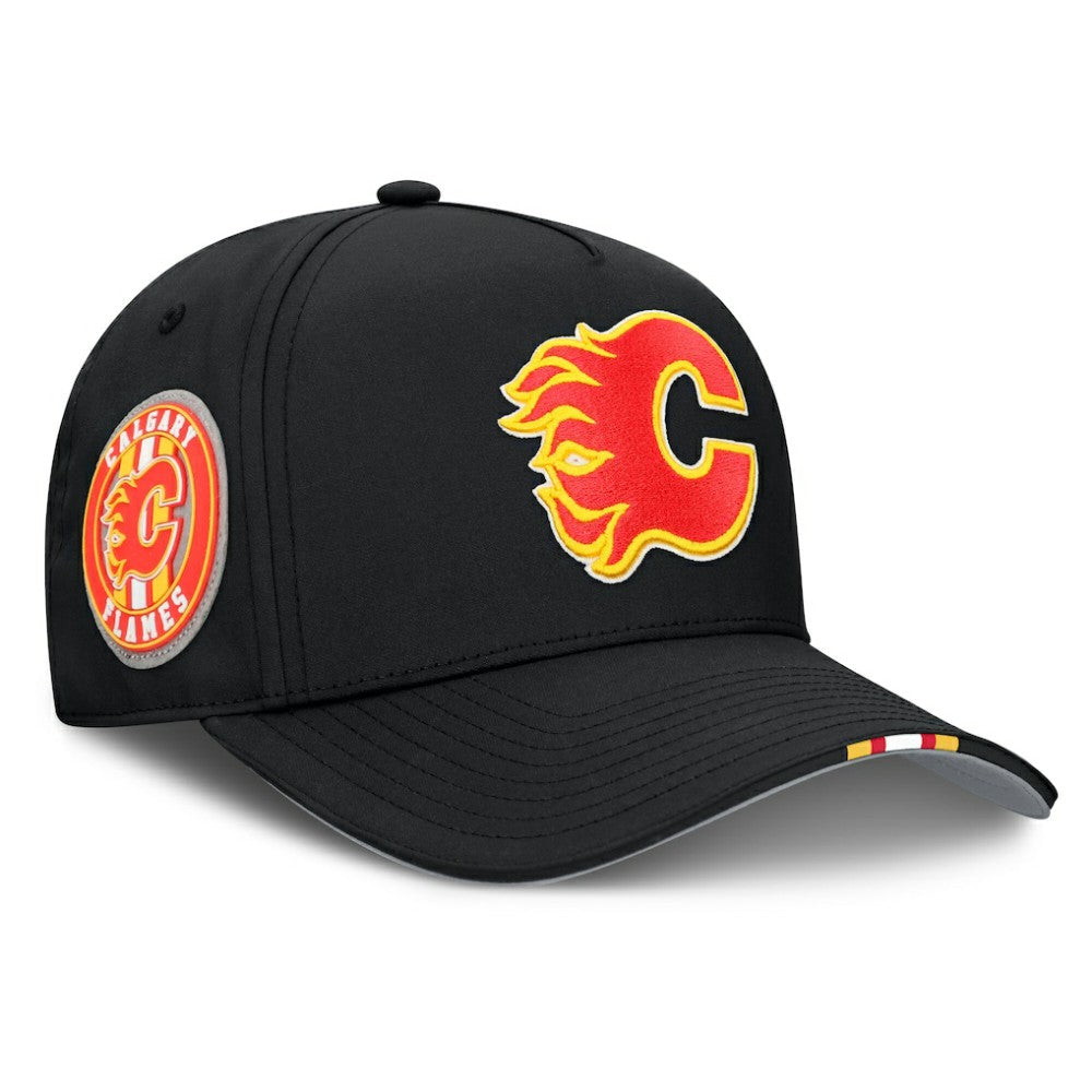 Calgary Flames Fanatics 2025 NHL Draft Authentic Pro On-Stage Podium A-Frame Adjustable Hat - Black | US 202180023
