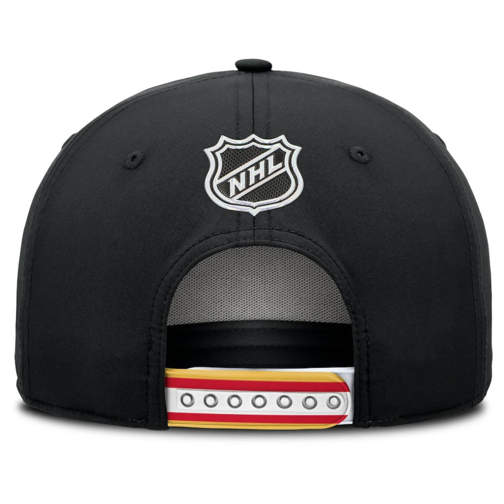 Calgary Flames Fanatics 2025 NHL Draft Authentic Pro On-Stage Podium A-Frame Adjustable Hat - Black | US 202180023