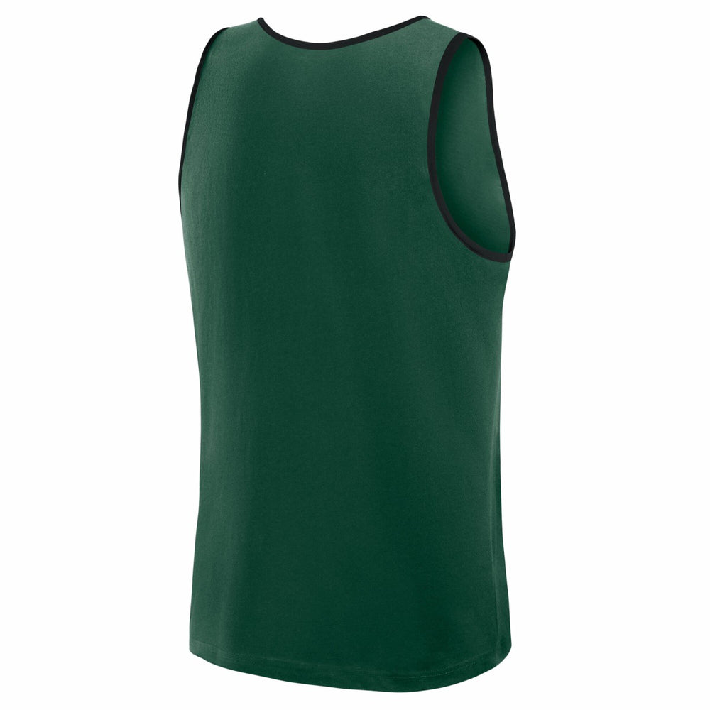 Milwaukee Bucks Logo Athletic Unmatched Success Tank Top Hunter Green outlet