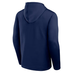 Denver Nuggets Logo Athletic Head Start Pullover Hoodie Navy