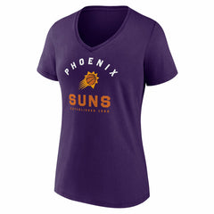 Phoenix Suns Logo Athletic Women's Unrivaled V-Neck T-Shirt Purple outlet