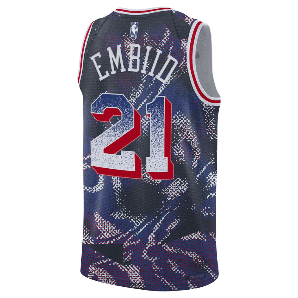 Joel Embiid Philadelphia 76ers Unisex 2025 Select Series Swingman Player Jersey Navy - Nike