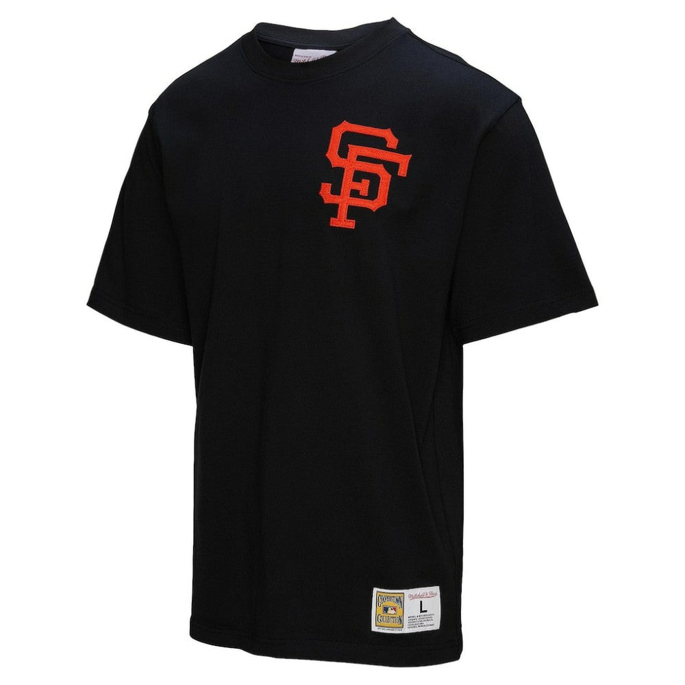 Willie Mays San Francisco Giants Mitchell & Ness Legends Collection Vintage Logo T-Shirt - Black T-shirts