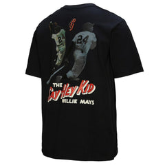 Willie Mays San Francisco Giants Mitchell & Ness Legends Collection Vintage Logo T-Shirt - Black T-shirts