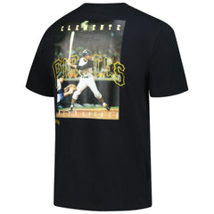 Roberto Clemente Pittsburgh Pirates Mitchell & Ness Legends Collection Vintage Logo T-Shirt - Black T-shirts