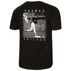 Frank Thomas Chicago White Sox Mitchell & Ness Legends Collection Vintage Logo T-Shirt - Black T-shirts