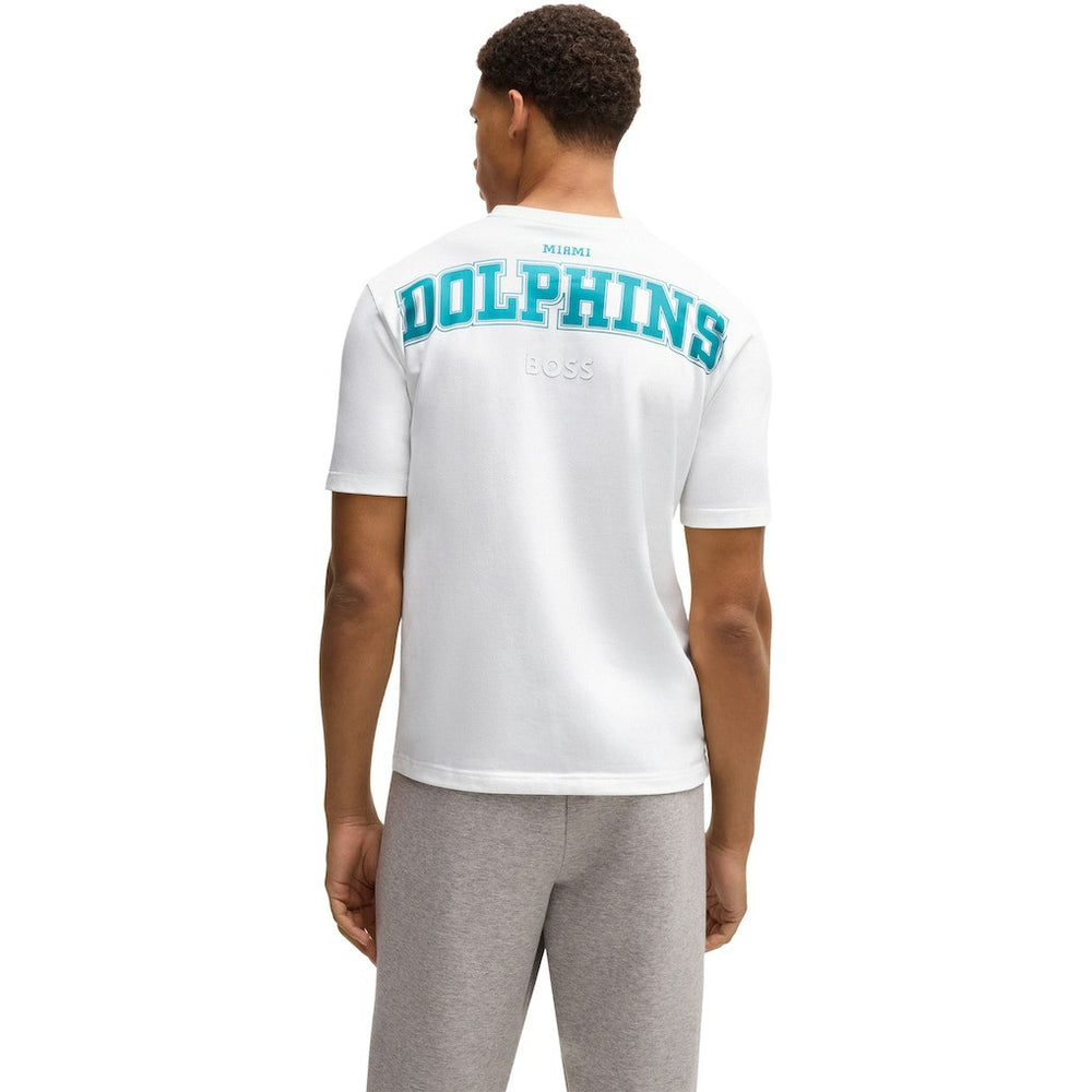 Miami Dolphins Hugo Boss Unisex Brady T-Shirt - White T-shirts