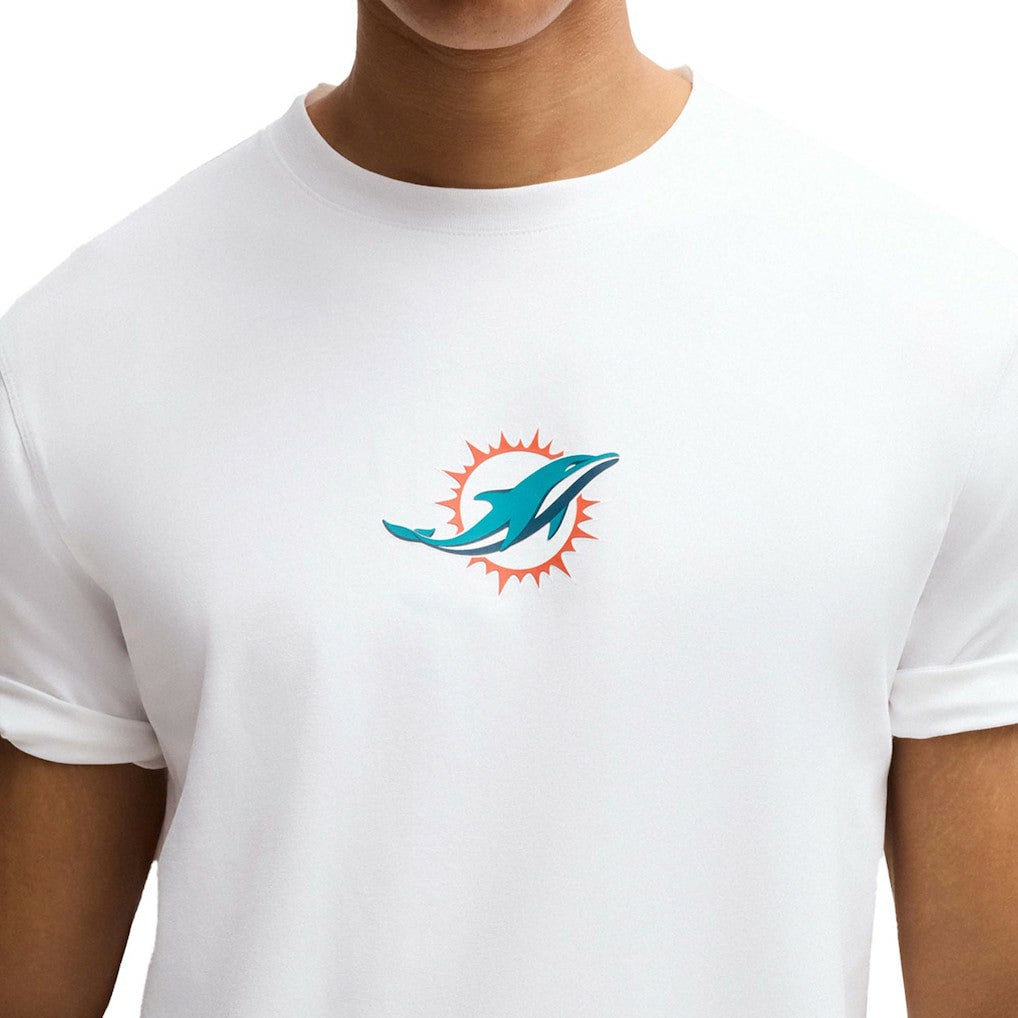 Miami Dolphins Hugo Boss Unisex Brady T-Shirt - White T-shirts