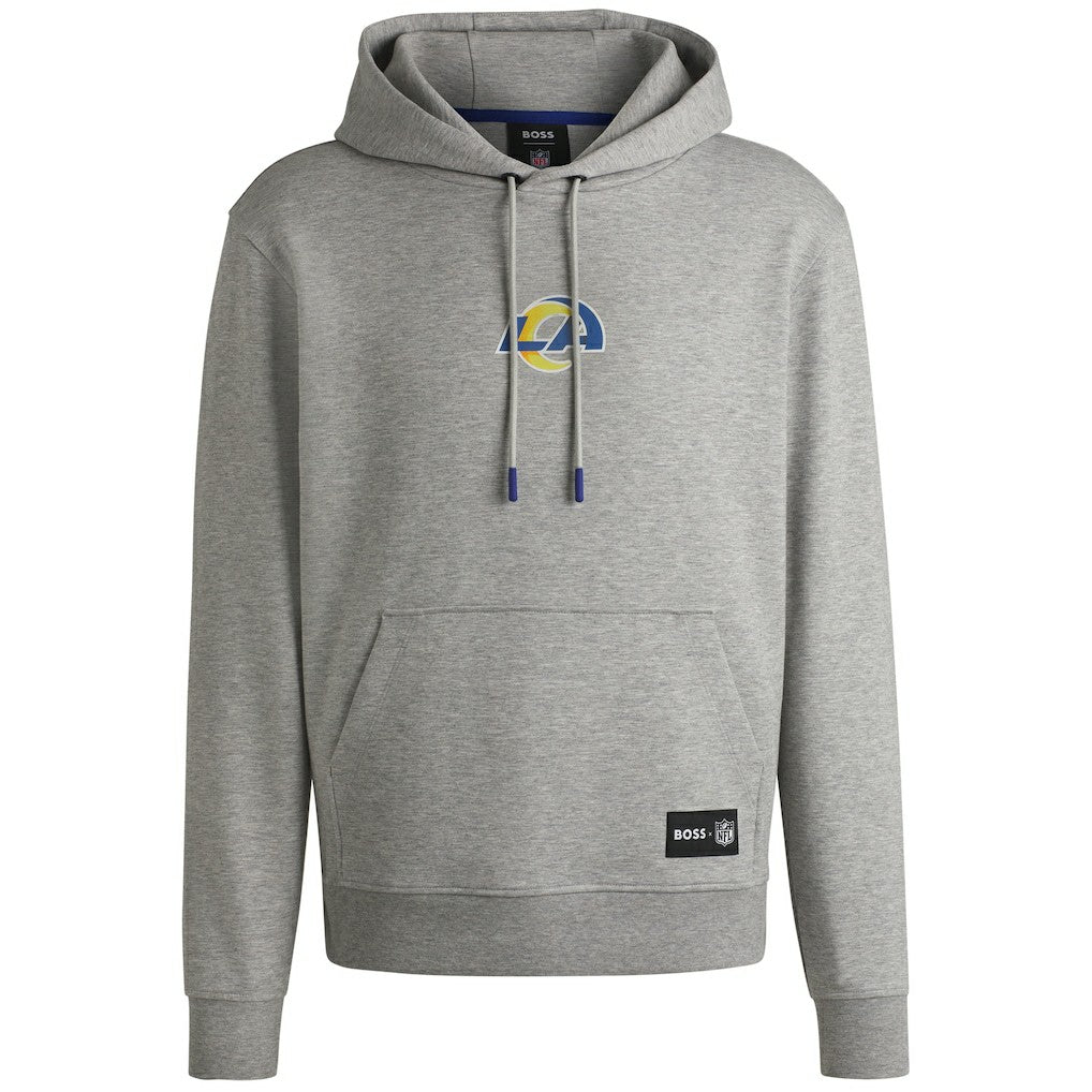 Los Angeles Rams Hugo Boss Unisex Woodson Tri-Blend Hoodie - Heather Gray Hoodies