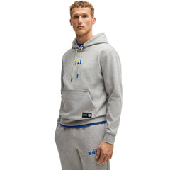 Los Angeles Rams Hugo Boss Unisex Woodson Tri-Blend Hoodie - Heather Gray Hoodies