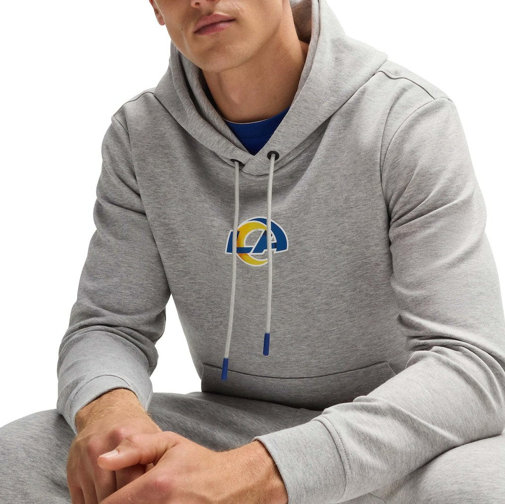 Los Angeles Rams Hugo Boss Unisex Woodson Tri-Blend Hoodie - Heather Gray Hoodies