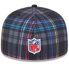 Cleveland Browns New Era 2024 NFL Crucial Catch Plaid 59FIFTY Fitted Hat - Black Hats
