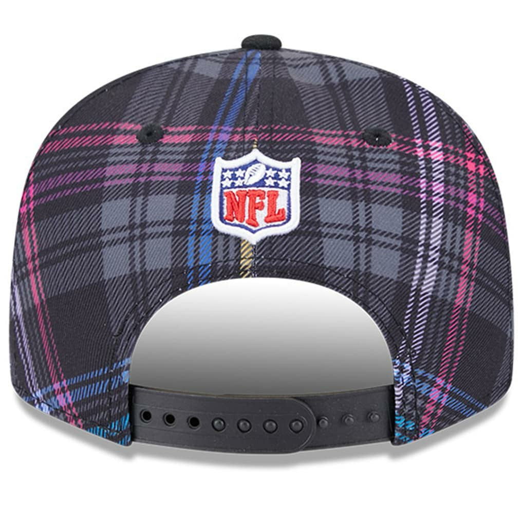 Cleveland Browns New Era 2024 NFL Crucial Catch Plaid 9FIFTY Snapback Hat - Black Hats