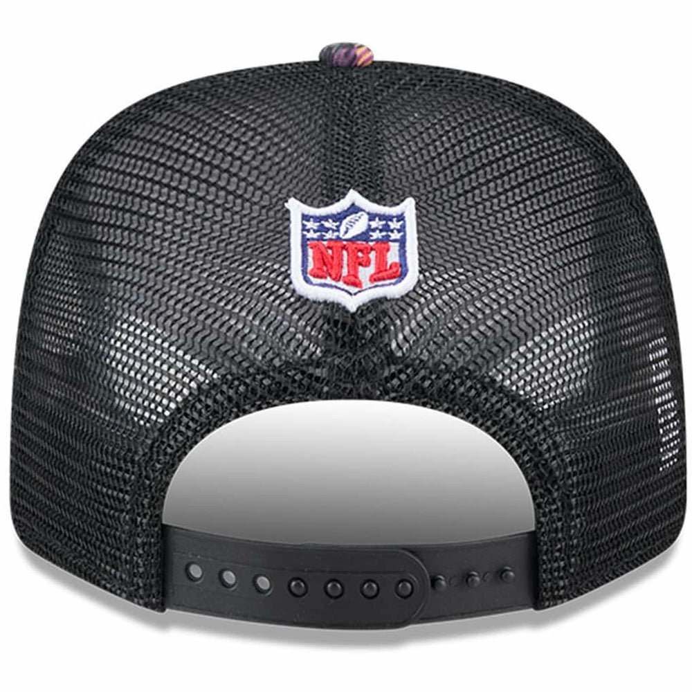 Cleveland Browns New Era 2024 NFL Crucial Catch Plaid 9SEVENTY Trucker Snapback Hat - Black Hats