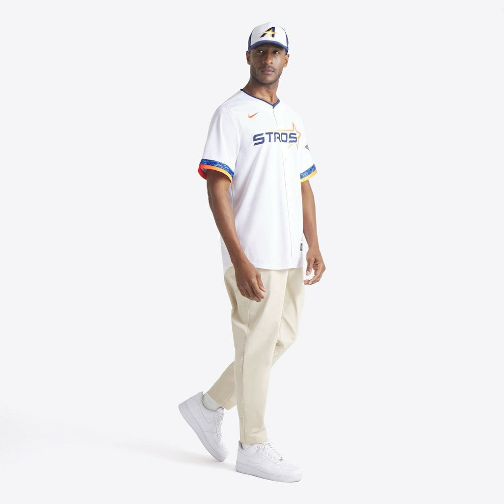 Houston Astros New Era 2025 City Connect 39THIRTY Flex Hat - White/Navy Hats