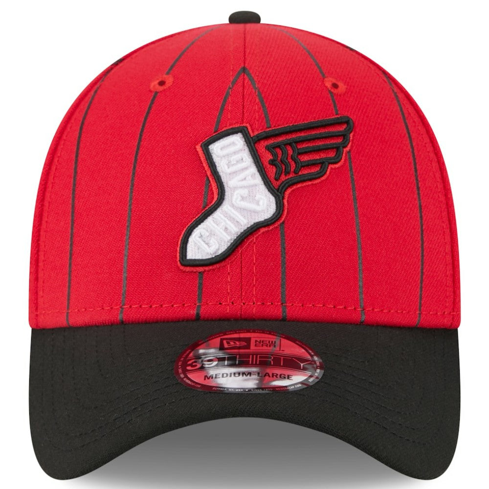 Chicago White Sox New Era 2025 City Connect 39THIRTY Flex Hat - Red/Black Hats