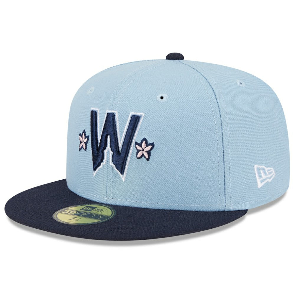 Washington Nationals New Era 2025 City Connect 59FIFTY Fitted Hat - Light Blue/Navy Hats