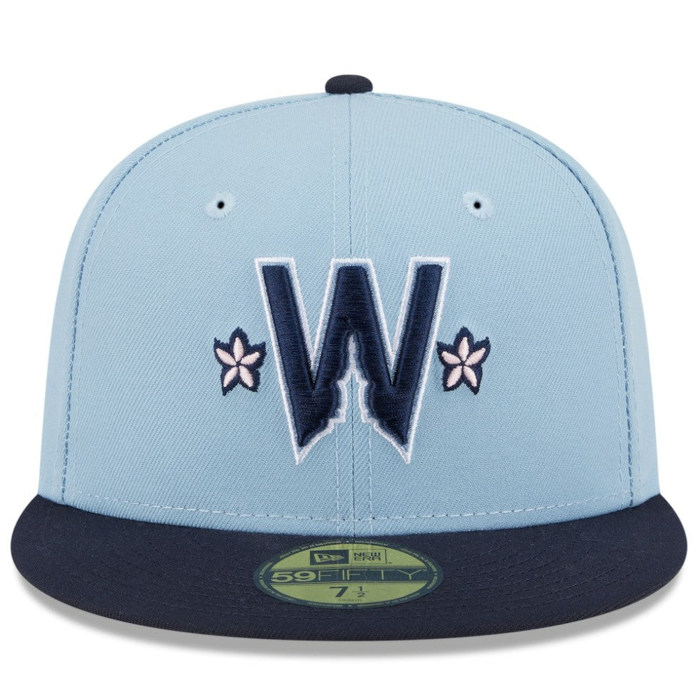 Washington Nationals New Era 2025 City Connect 59FIFTY Fitted Hat - Light Blue/Navy Hats