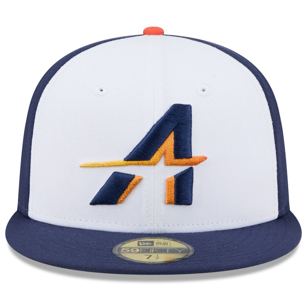 Houston Astros New Era 2025 City Connect 59FIFTY Fitted Hat - White/Navy Hats