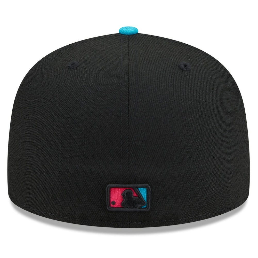 Miami Marlins New Era 2025 City Connect 59FIFTY Fitted Hat - Black/Pink Hats