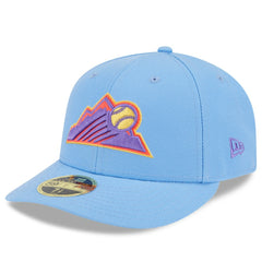 Colorado Rockies New Era 2025 City Connect Low Profile 59FIFTY Fitted Hat - Light Blue Hats
