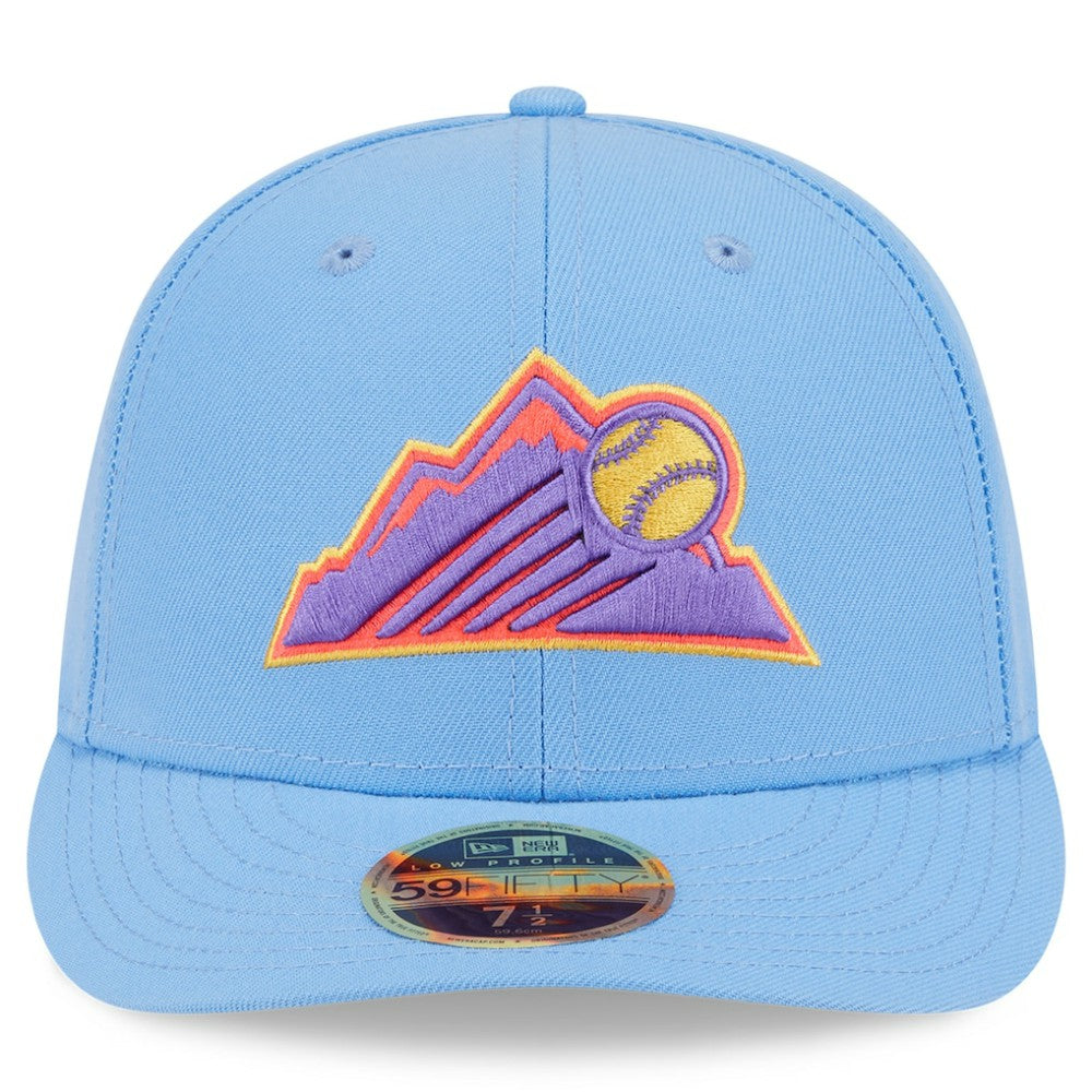 Colorado Rockies New Era 2025 City Connect Low Profile 59FIFTY Fitted Hat - Light Blue Hats