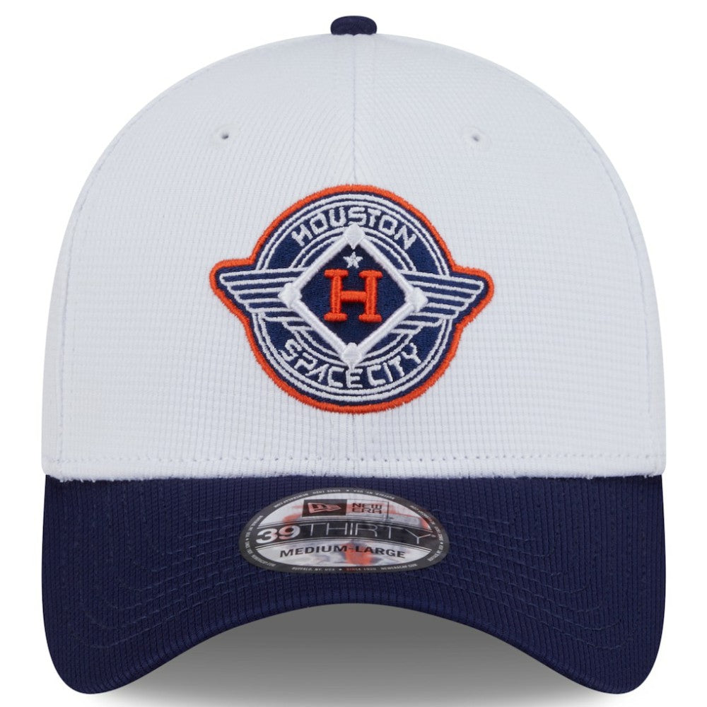 Houston Astros New Era 2025 City Connect Batting Practice 39THIRTY Flex Hat - White/Navy Hats