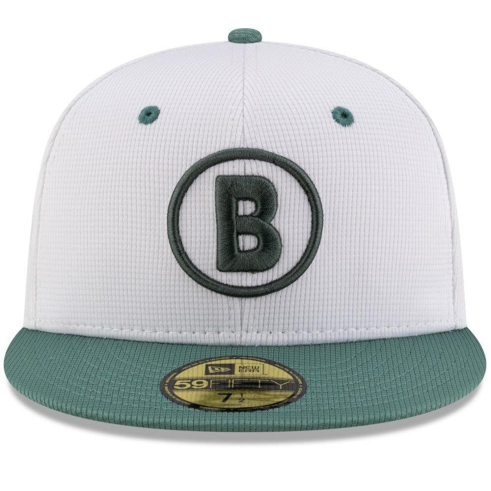 Boston Red Sox New Era 2025 City Connect Batting Practice 59FIFTY Fitted Hat - White/Green Hats