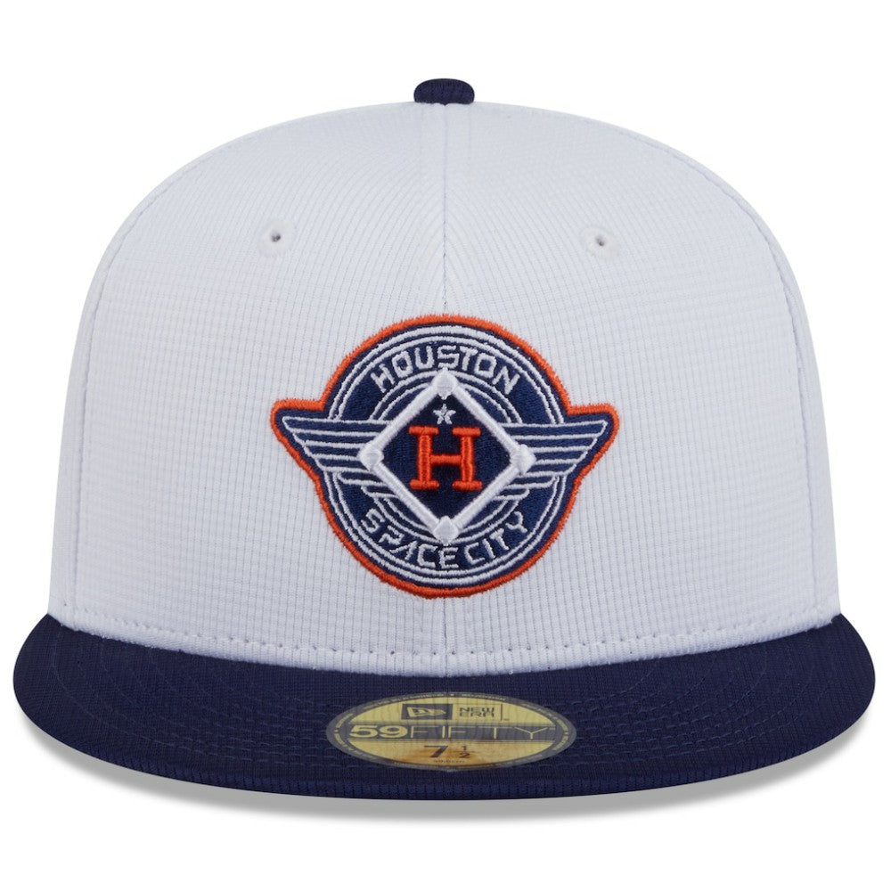 Houston Astros New Era 2025 City Connect Batting Practice 59FIFTY Fitted Hat - White/Navy Hats