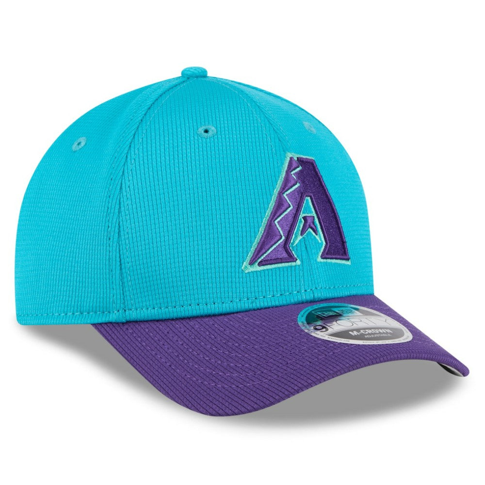 Arizona Diamondbacks New Era 2025 City Connect Batting Practice M-Crown 9FORTY Adjustable Hat - Teal/Purple Hats
