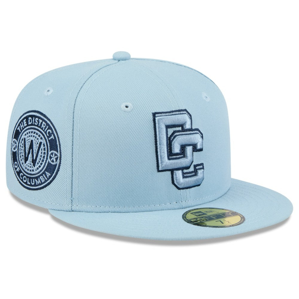 Washington Nationals New Era 2025 City Connect Fan Pack 59FIFTY Fitted Hat - Light Blue Hats