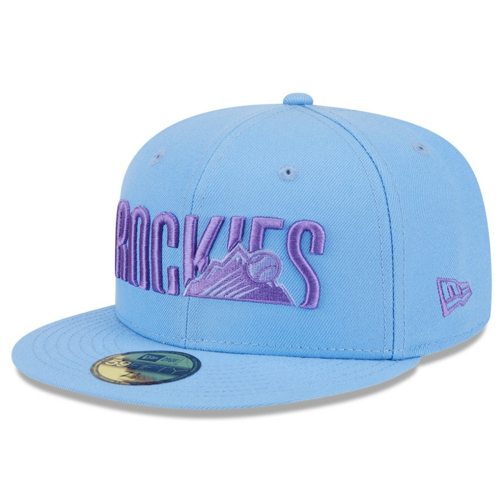 Colorado Rockies New Era 2025 City Connect Fan Pack 59FIFTY Fitted Hat - Light Blue Hats