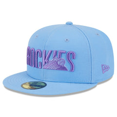 Colorado Rockies New Era 2025 City Connect Fan Pack 59FIFTY Fitted Hat - Light Blue Hats