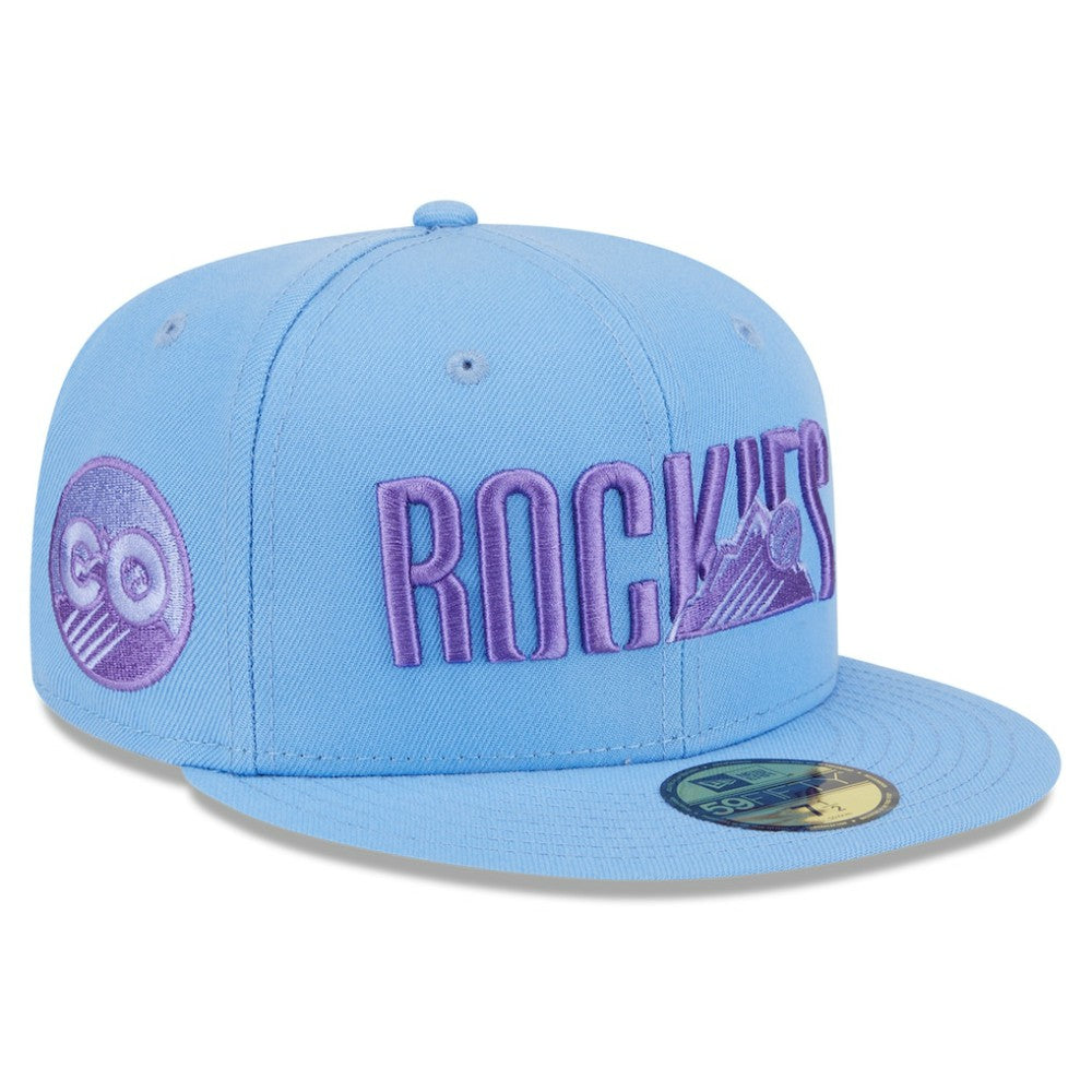 Colorado Rockies New Era 2025 City Connect Fan Pack 59FIFTY Fitted Hat - Light Blue Hats