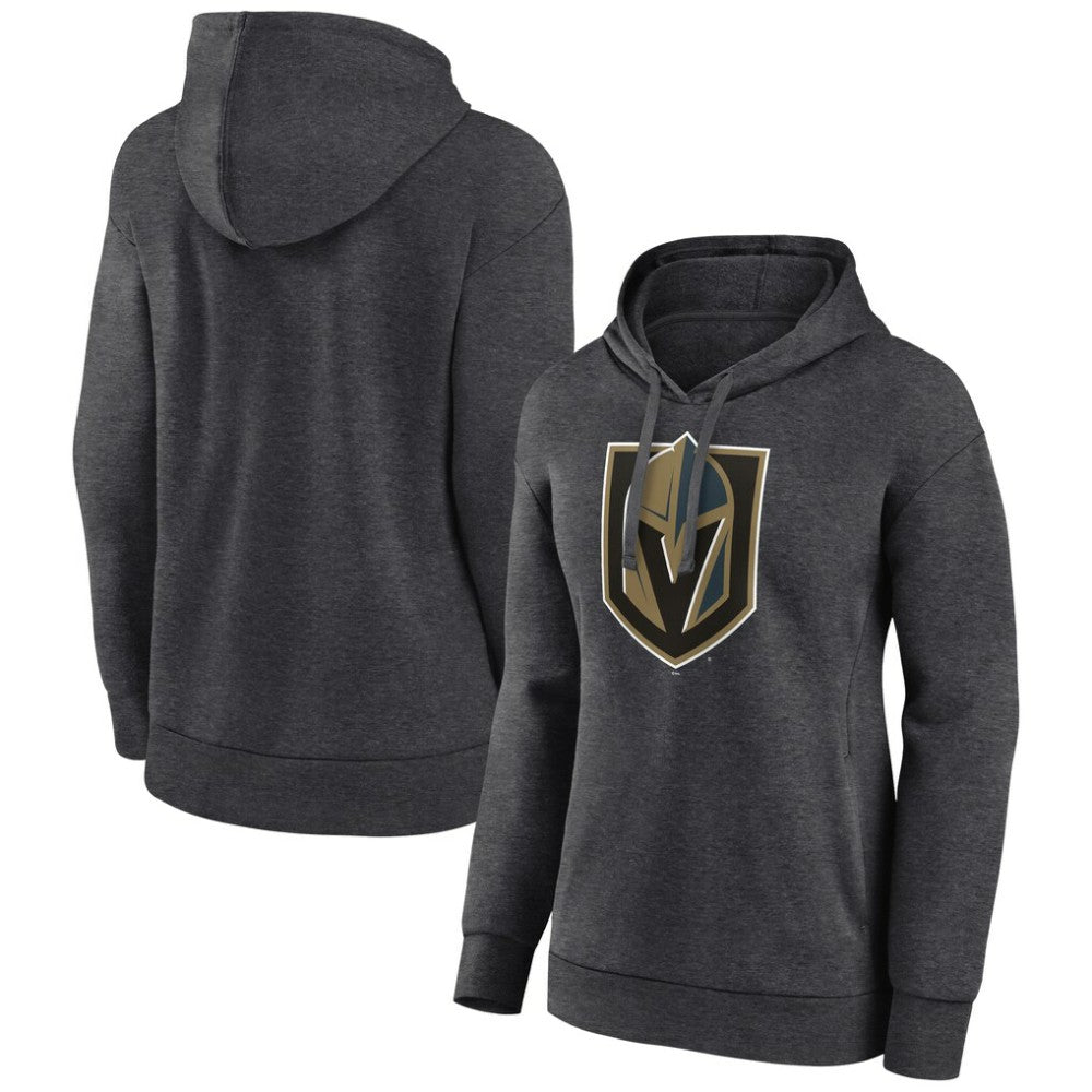 Vegas Golden Knights Women's Primary Logo Pullover Hoodie - Charcoal | US 202183360