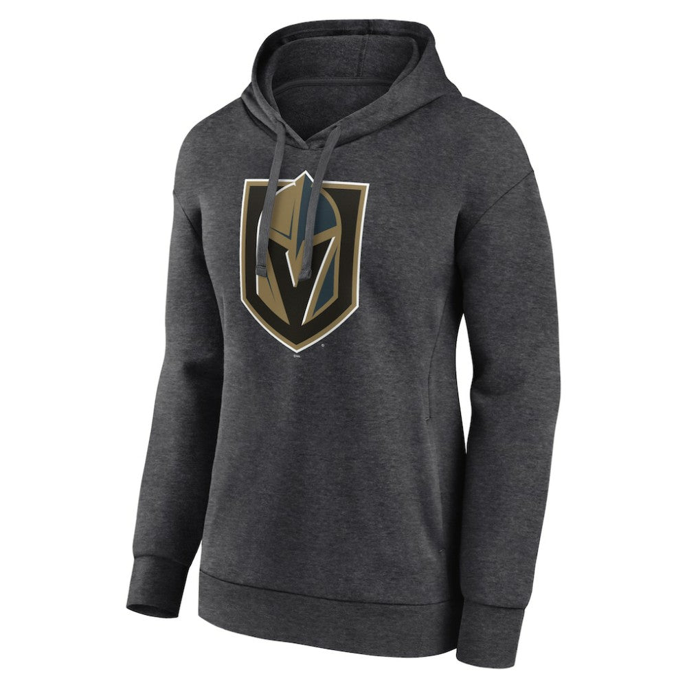 Vegas Golden Knights Women's Primary Logo Pullover Hoodie - Charcoal | US 202183360