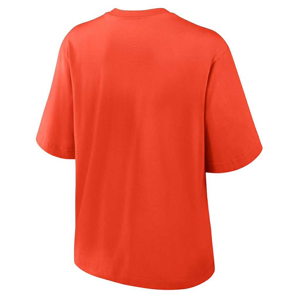 Cincinnati Bengals Women's Glory Arch Boxy T-Shirt - Orange T-shirts