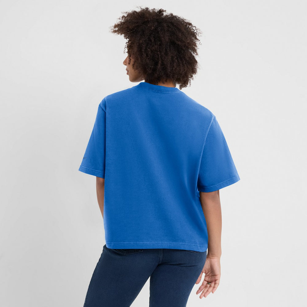 New York Giants Women's Glory Arch Boxy T-Shirt - Royal T-shirts