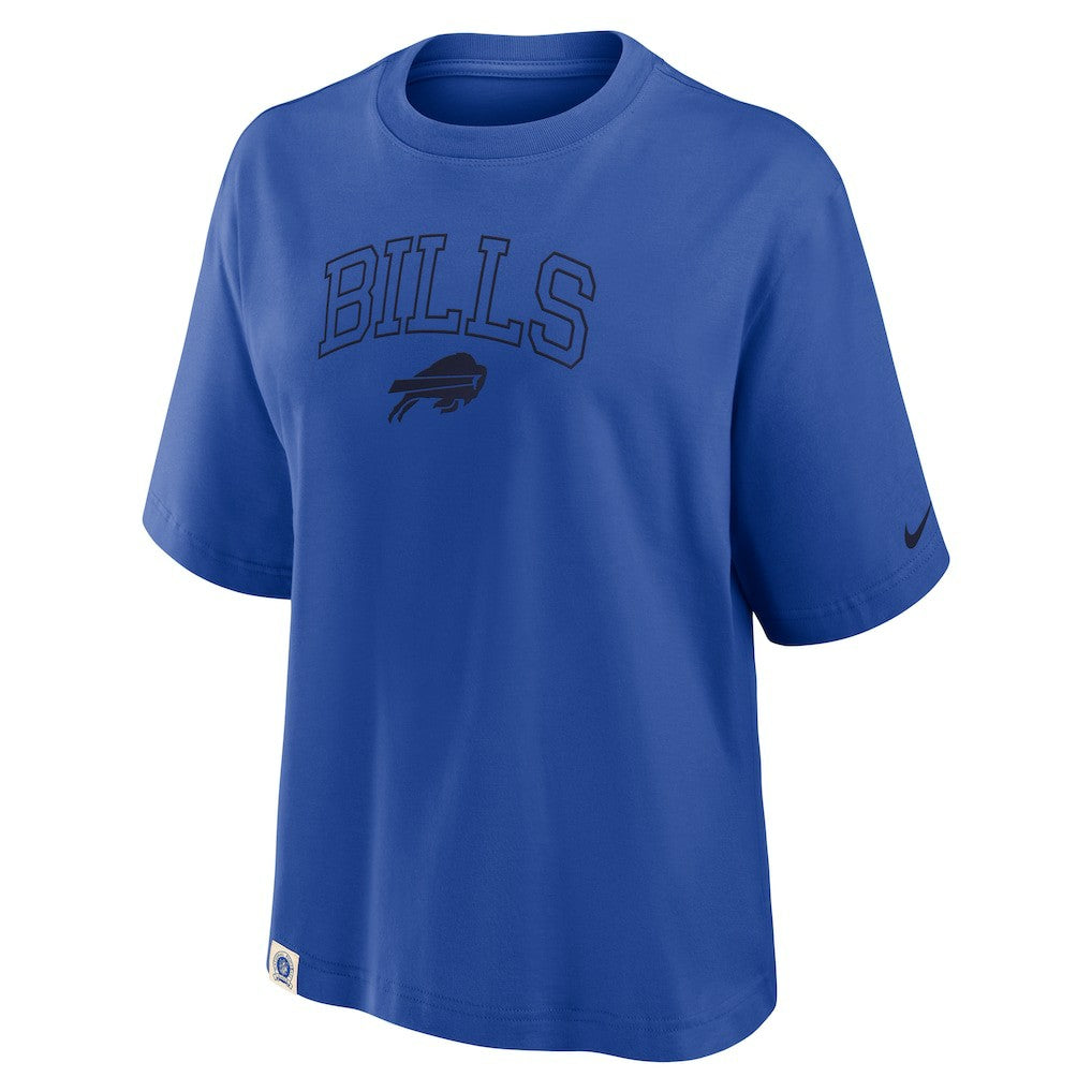 Buffalo Bills Women's Glory Arch Boxy T-Shirt - Royal T-shirts