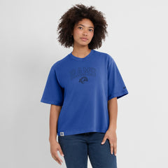 Los Angeles Rams Women's Glory Arch Boxy T-Shirt - Royal T-shirts