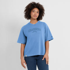 Los Angeles Chargers Women's Glory Arch Boxy T-Shirt - Powder Blue T-shirts