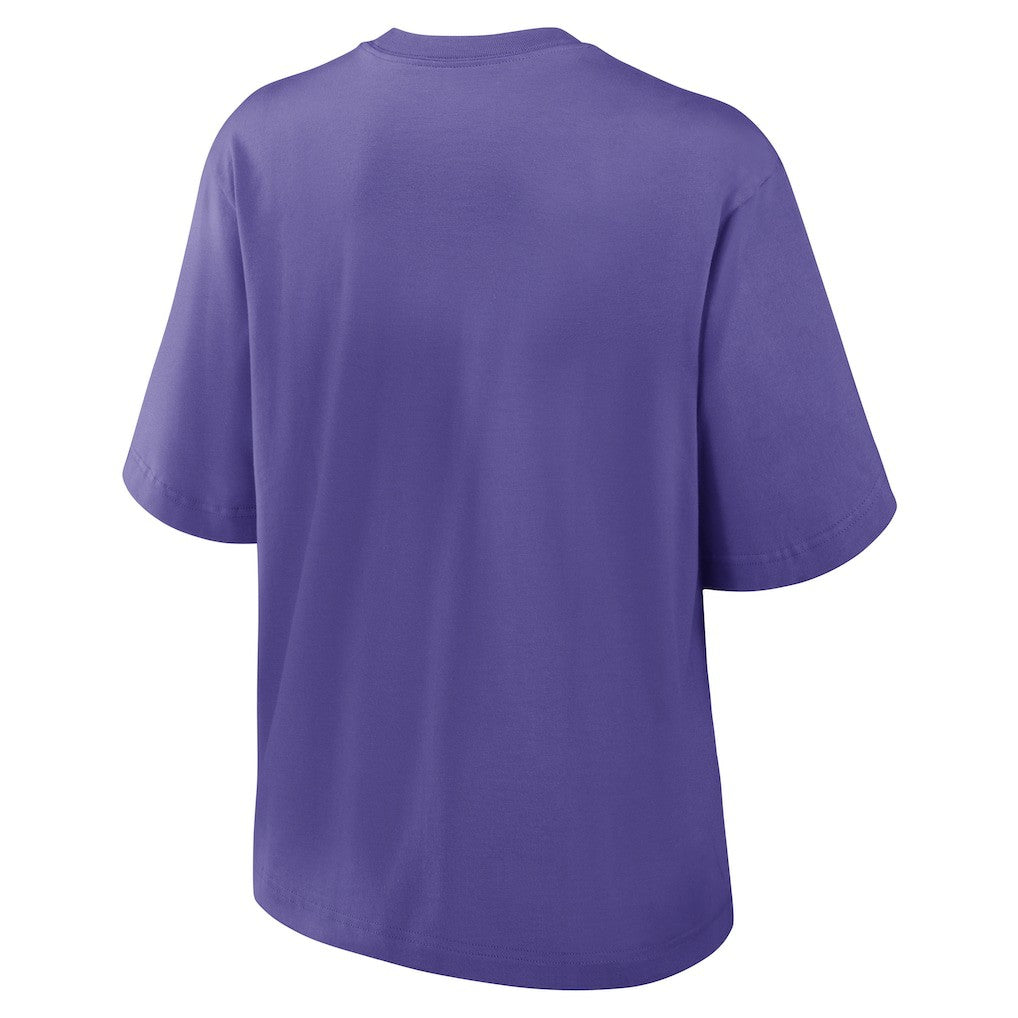 Baltimore Ravens Women's Glory Arch Boxy T-Shirt - Purple T-shirts