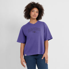 Baltimore Ravens Women's Glory Arch Boxy T-Shirt - Purple T-shirts