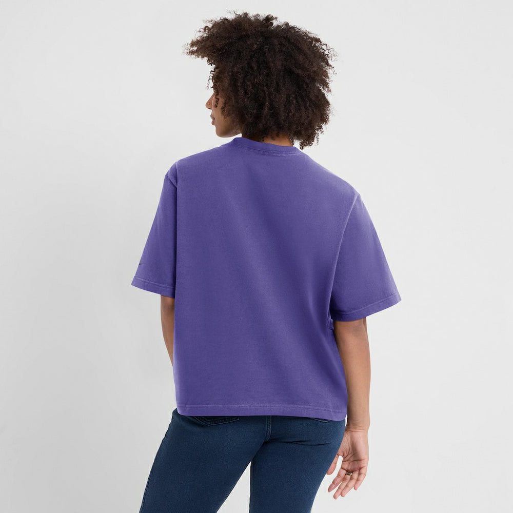 Baltimore Ravens Women's Glory Arch Boxy T-Shirt - Purple T-shirts