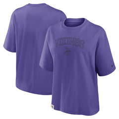 Minnesota Vikings Women's Glory Arch Boxy T-Shirt - Purple T-shirts