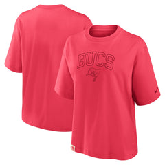 Tampa Bay Buccaneers Women's Glory Arch Boxy T-Shirt - Red T-shirts
