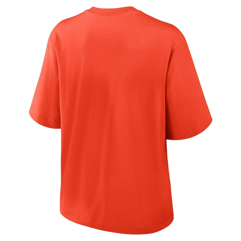Chicago Bears Women's Glory Arch Boxy T-Shirt - Orange T-shirts