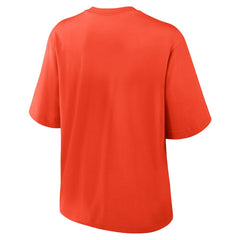 Chicago Bears Women's Glory Arch Boxy T-Shirt - Orange T-shirts