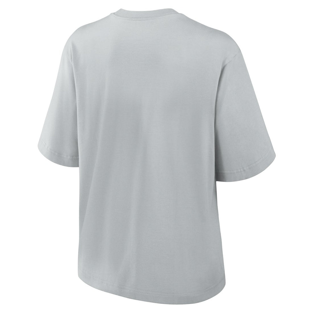 Detroit Lions Women's Glory Arch Boxy T-Shirt - Gray T-shirts